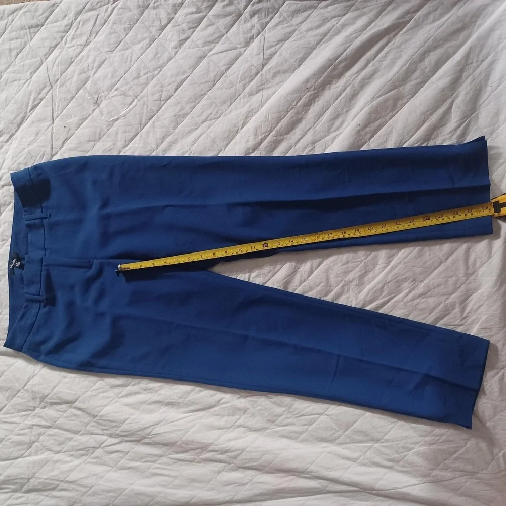 Rafaella Dress Pants Womens 4 Blue Ponte Slim Fit Stretch Workwear Career